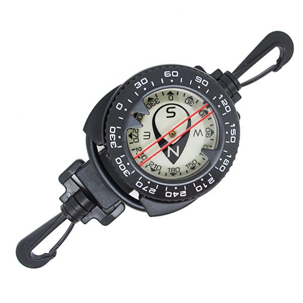 Scuba Choice Diving Dive Compass with Retractor stretched to 31.5