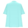 thumbnail image 6 of Women's Solid Half Sleeve Casual Loose Cardigan Tops, 6 of 7