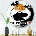 thumbnail image 2 of Designart 'Style Passion Life Fashion Woman V' Modern Circle Metal Wall Art 11x11 - Disc of 11, 2 of 5