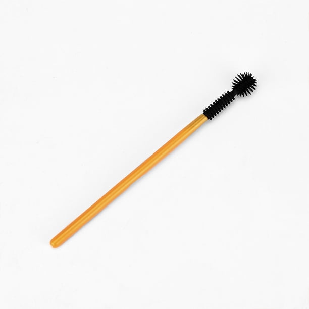 Seitruly 100 Piezas Cepillos para pestañas Aplicadores de pinceles de maquillaje de máscara de un solo Extensiones de pestañas Forma esférica Type2 NO2 Seitruly CE001642-01