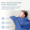 thumbnail image 5 of Sleeping Baby Zipadee-Zip Baby Swaddle Sack 6-12 Months - 2 Pack - Navy, 5 of 8