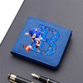 thumbnail image 3 of Cartera de lona de Sonics Man, monedero corto plegable de Anime Goku, tarjetero de dibujos animados para niños, bonito estuche para fotos y monedas para niños, bonitos regalos de cumpleaños, 3 of 4