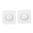 thumbnail image 4 of SHOWERORO 2Pcs Fan Speed Controller Plastic White Modern Design for WallMounted Switch, 4 of 8