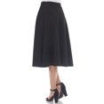 thumbnail image 4 of White Mark Women's Flared Midi Skirt, 4 of 5