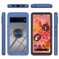 thumbnail image 1 of SaniMore Case for Google Pixel 7 6.3" 2022 Release, Rugged PC Backplane Shockproof TPU Bumper 360° Rotatng Ring/Kickstand Anti-drop Heavy Duty Protective Case For Google Pixel 7, Darkblue, 1 of 5