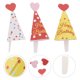 thumbnail image 5 of GOOHOCHY 45pcs Pastel Decoraciones Papel Cumpleaños Sombrero Forma Cake Toppers Adornos de Torta, 5 of 7