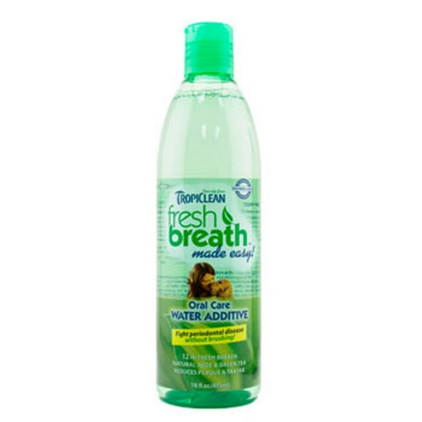 TROPICLEAN Fresh Breath Oral Care Water Additive Dog Canine Cats 16oz