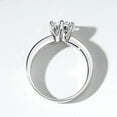thumbnail image 3 of 1ct Moissanite Diamond Rings for Women D Color Round Cut  VVS1 Wedding Rings Moissanite Anniversary Promise Engagement Rings for Women Wife Gifts with Certificate, 3 of 9