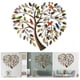 thumbnail image 1 of Árbol genealógico de la vida en forma de corazón, arte de pared de metal, decoración del hogar, 1 of 5