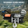 thumbnail image 4 of VEVOR Electric Winch ATV UTV 4000 lb Steel Cable IP55 Waterproof Remote Control, 4 of 9