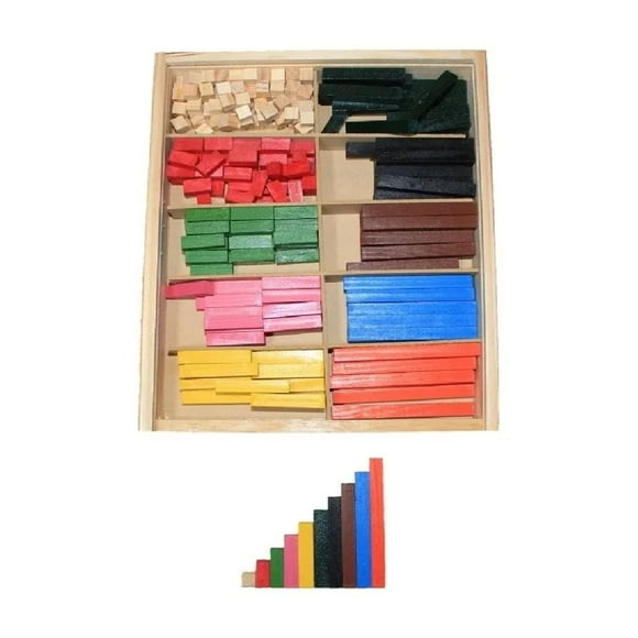 Regleta de cuisenaire de Madera Diferentes Colores y Medidas (Regleta sin graduar) REGLETAS REGLETA SIN GRADUAR