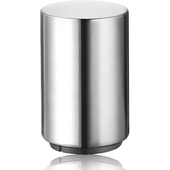 3 Pieces Automatic Magnetic Beer Bottle Opener(Stainless Steel), Portable Pop the Top Wine Bottle Cap Catcher, Quick Open, No Damage Push Down Bartender Tools for Bar, Home, Kitchen