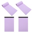thumbnail image 4 of Miangastore Bloc-Notes Légal Violet 4 Pcs 8 Pouces Rectangulaire Design Simple Bloc-Notes en Papier, 4 of 9