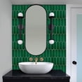 thumbnail image 5 of 10-Sheet Peel and Stick Backsplash Tile, Self Adhesive Feather Backsplash Wall Tiles for Kitchen Bathroom (Thicker Design, Dark Green), 5 of 6