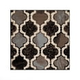 thumbnail image 2 of BNM Modern Trellis Indoor Area Rug, 8' x 8', Chocolate, 2 of 9