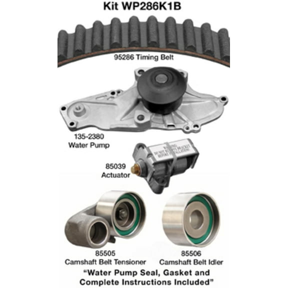 Dayco Premium T-Belt Kit w/ Water Pump, Without Seals Fits select: 1998-2002 HONDA ACCORD, 1999 ACURA 3.2TL