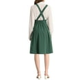 thumbnail image 3 of INSPIRE CHICWomen's Cute Suspender Skirt High Waist Overall Corset Skater Short Mini Skirt L Dark Green, 3 of 7