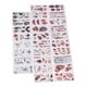 thumbnail image 3 of Pegatinas de tatuaje impermeables, 28 piezas de pegatinas de tatuaje de Halloween pegatinas de tatuaje temporal pegatinas de tatuaje parche acabado de lujo, 3 of 8