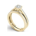 thumbnail image 2 of 1/3 Carat T.W. Diamond 10kt Yellow Gold Cluster Engagement Ring Set, 2 of 5