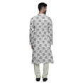 thumbnail image 3 of Atasi Party Wear Kurta Pajama For Men Mandarin Collar Long Sleeve Ethnic Kurta Pajama, 3 of 5