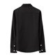 thumbnail image 5 of pstuiky Camisas casuales de manga larga para hombre, Camisa informal de manga larga con solapa y botones en color liso para hombre, estilo ejecutivo. salir tops s, 5 of 6