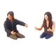 thumbnail image 1 of 2/set de resina pintada a 1/64, muñeca de conductor de carreras de mujer y hombre, s de construcción DIY de decoración de perfke escena gente figura, 1 of 9