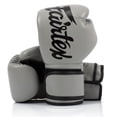 thumbnail image 1 of Guantes de boxeo Fairtex BGV14 Muay Thai de microfibra, color gris, 340 g, 1 of 5
