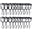 Black, variant on 60 Pieces 1.26 Inch Metal Drapery Curtain Rings Curtain Hanging Rings and 60 Pieces Metal Drapery Pin Hooks for Drapes Window Door Shower (Black)