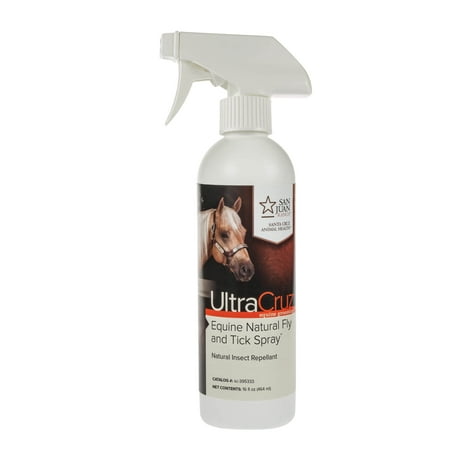 UltraCruz Horse Natural Fly and Tick Spray, 16 oz