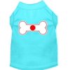 Pet Dog Cat Shirt Screen Printed, "Bone Shaped Japan Flag"