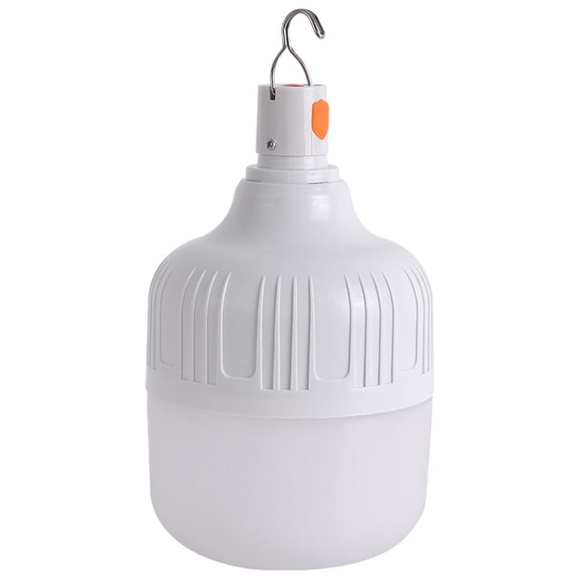 Luz de camping, bombilla LED recargable, luz exterior alimentada por batería, luz de tienda portátil para camping de emergencia, patio, jardín y barbacoa. JM