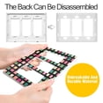 thumbnail image 4 of Yayeee Rocker Switch Wall Plate 1-Gang 4.6"x2.9" Home Decorative Outlet Cover, Green Block Pattern, 4 of 6