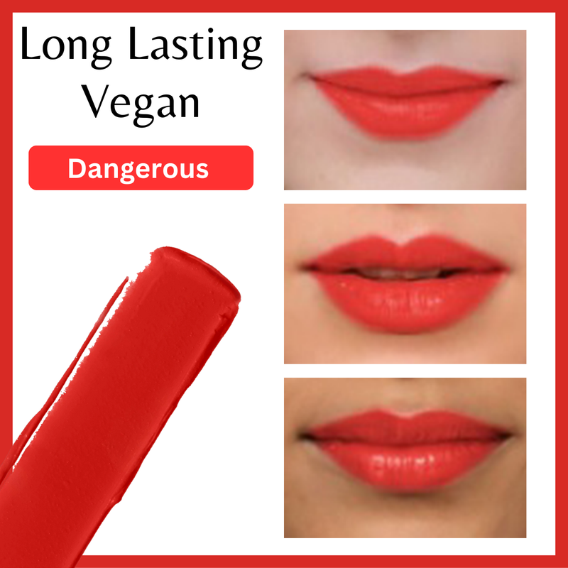 Muted Moments - Liquid lipstick by SentiX, Regular, High Coverage, Lightweight, Vegan, Paraben-Free, with Vitamin E