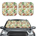 thumbnail image 2 of Kll Mushrooms Gnomes Windshield Sun Shade 2-Piece Foldable Car Front Window Sunshade For Most Sedans Suv Truck - Auto Sun Blocker Visor Protector Blocks Max Uv Rays - Medium, 2 of 7