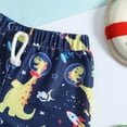 thumbnail image 5 of Boys Swim Trunks Toddler Boys Cartoon Dinosaur Printed Swim Trunks Kids Bathing Suit Beach Shorts Rash Guard for Boys Dark Blue 2 Years-3 Years, 5 of 6