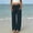 Navy women wide leg pants with pockets a1, variant on Cagogo Womens Wide Leg Pants with Pockets Casual Loose Long Trousers High Waisted Elastic Waist Palazzo Pants for Beach Work Lounge Travel Fashion Clothes, Army Green XL