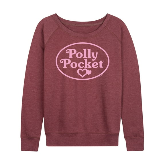 Polly Pocket - Polly Pocket Pink Logo - Women's Lightweight French Terry Long Sleeve Shirt