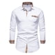 thumbnail image 1 of Blusa y camisa de manga larga con cuello vuelto para hombre, informal, de moda, con bolsillo y manga larga, para hombre, 1 of 3