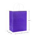 thumbnail image 3 of Hallmark Medium Gift Bag (Solid Purple), 3 of 7