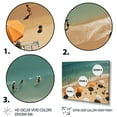 thumbnail image 3 of Designart "Umbrella Aerial Beach View V" Nautical & Beach Metal Wall Decor Set, 3 of 5
