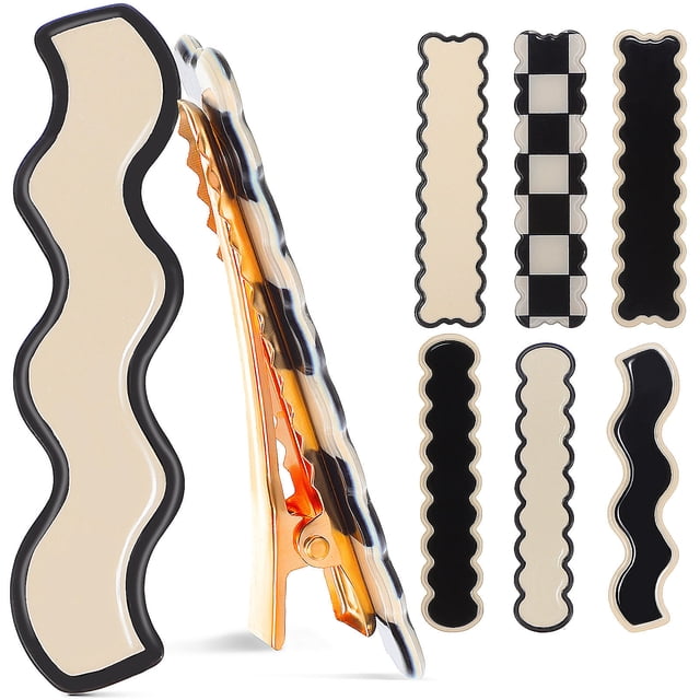Moluckfu 8Ud Clips Decorativos Para Con Patrón Geométrico En Varios Colores