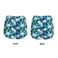 thumbnail image 5 of Lsque Blue Lotus Flower Printed Women's Running Shorts with Liner Pockets,Elastic Quick Dry Workout Athletic Gym Yoga Shorts,Womens High Waist Shorts-XX-Large, 5 of 9