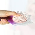 thumbnail image 4 of 1pc Women Cat's Ears Airbag Hair Comb for Straight Curly Thick Wet Hair Purple White ABS TPR, 4 of 6