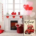 thumbnail image 2 of Valentine Truck Garden Flag 12x18 Inch Double Sided Outdoor Welcome Hearts and Flowers Rustic Holiday Yard Decoration, 2 of 6