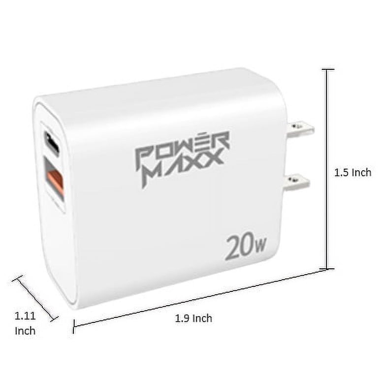 SMARTDEVIL Caricatore USB C PowerPort PD 2 Da Parete, 65 W, Dual Port Con 60 W Power Delivery