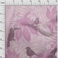 thumbnail image 3 of oneOone Cotton Poplin Purple Fabric Tropical Birds With Leaves Sewing Craft Projects Fabric Prints By Yard 56 Inch Wide, 3 of 4
