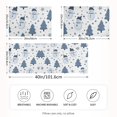 thumbnail image 2 of Yayeee Pillowcase King Size Set of 2 Satin Wrinkle Resistant Pillow Case, Blue Cute Snowmen, 2 of 8