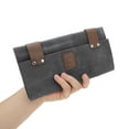thumbnail image 5 of Unique Bargains Roll Up Scissors Bag Durable & Foldable Salons Tool Pouch with Multi-Pockets Hair Scissor Shears Cases for Hair Stylists Gray, 5 of 7