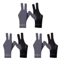thumbnail image 1 of Guantes de billar para piscina, ligeros, con dedos abiertos, para entrenamiento amateur (gris), 1 ud., 1 of 4