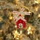 thumbnail image 2 of Juego de adornos para árbol de Navidad | Adornos de fieltro de lana con cinta de terciopelo y detalles de madera | Colgante de algodón para decorar el coche y el hogar en estas fiestas, 2 of 4